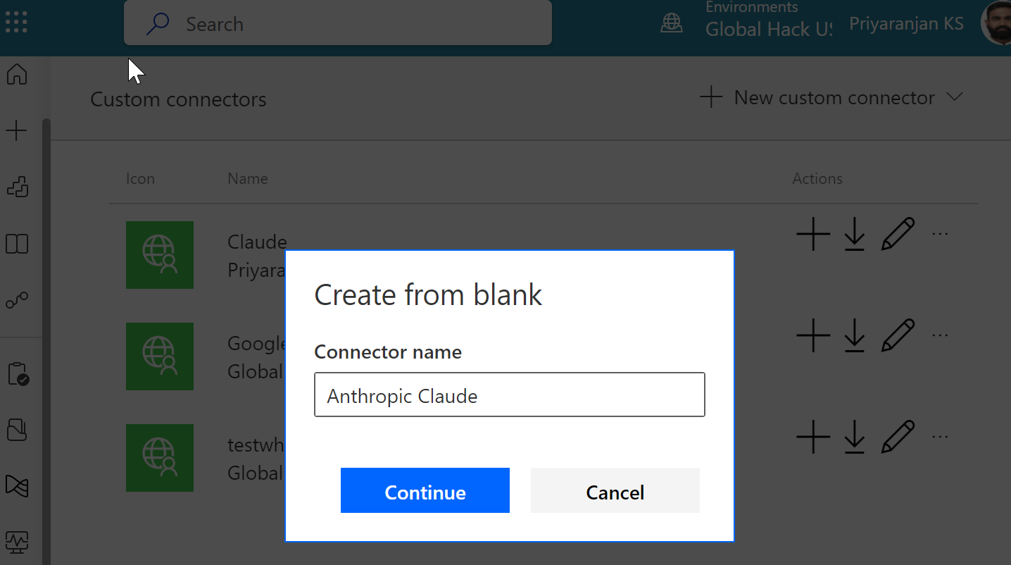 Specify Name